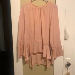 XXL women’s dress shirt light pink long sleeve